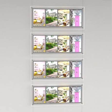 Quad A4 Portrait Kit - Four High on Rods